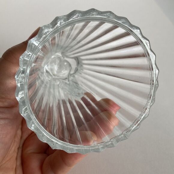 Vintage Clear Glass Lead Crystal Angel Taper Candle Stick Holders Set 2 Holiday - Picture 11 of 15